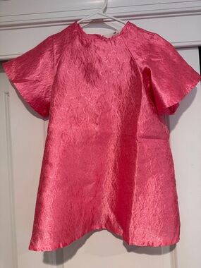 H&M NWT Little Girl Shimmery Pink Short Sleeve Tunic Dress